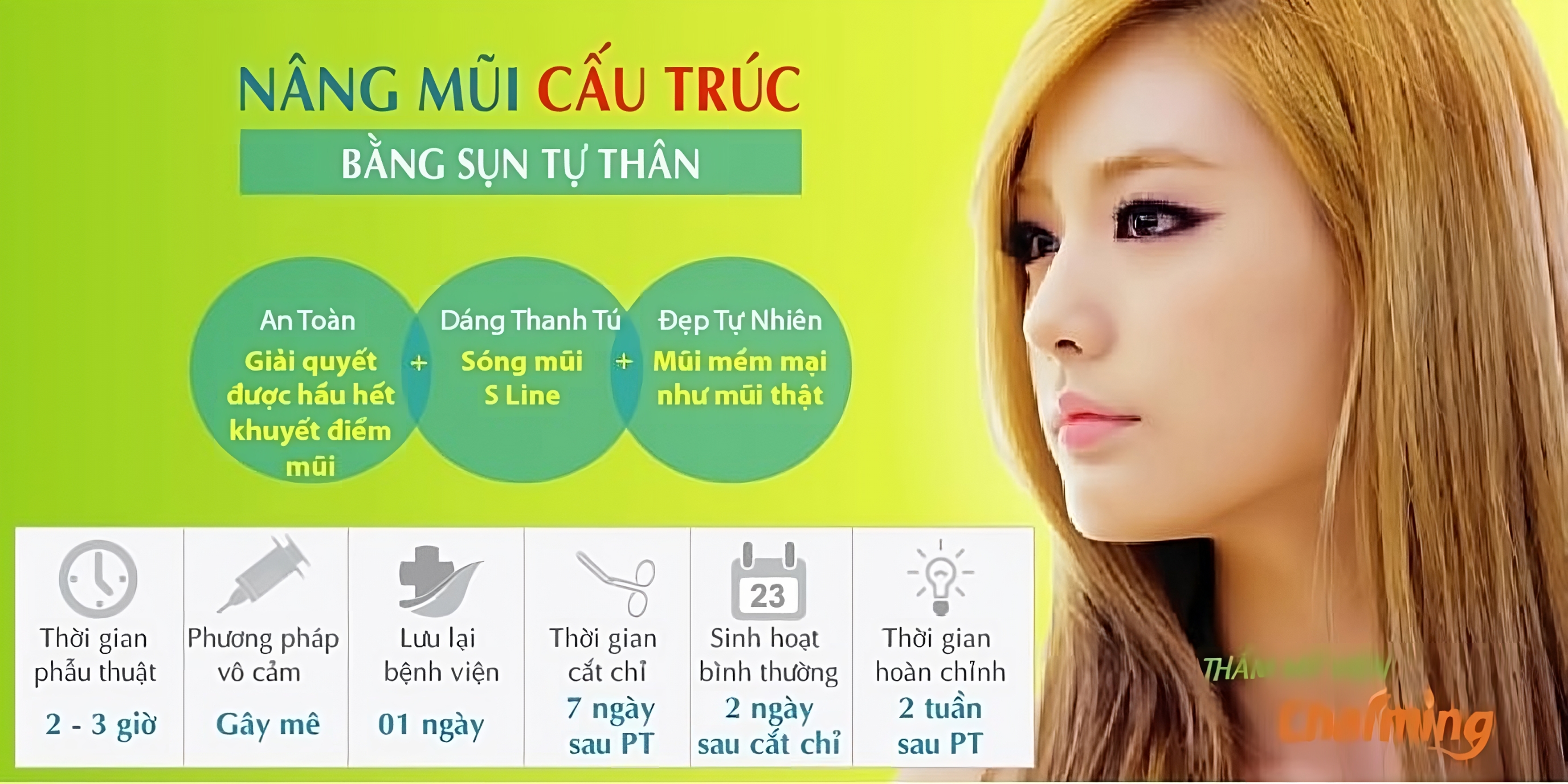 nâng mũi cấu trúc tạo dáng mũi s line