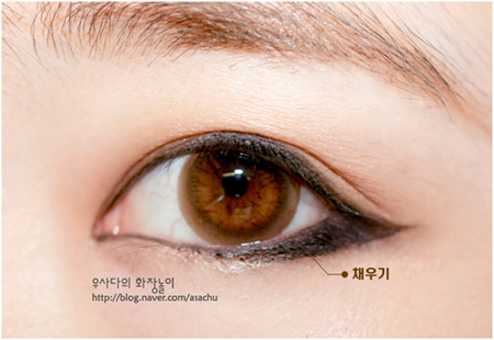 trang điểm mắt hàn quốc