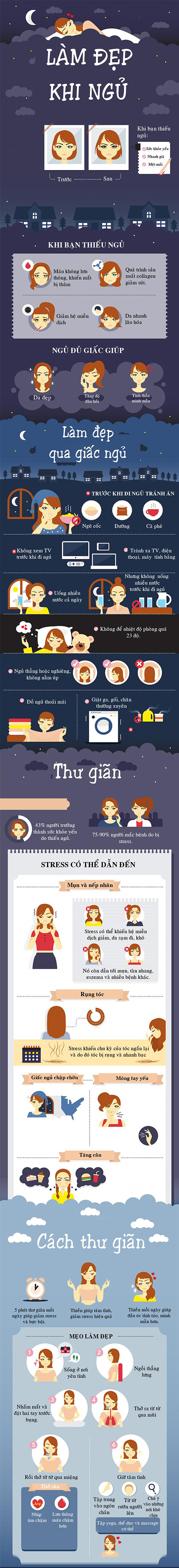 làm đẹp khi ngủ