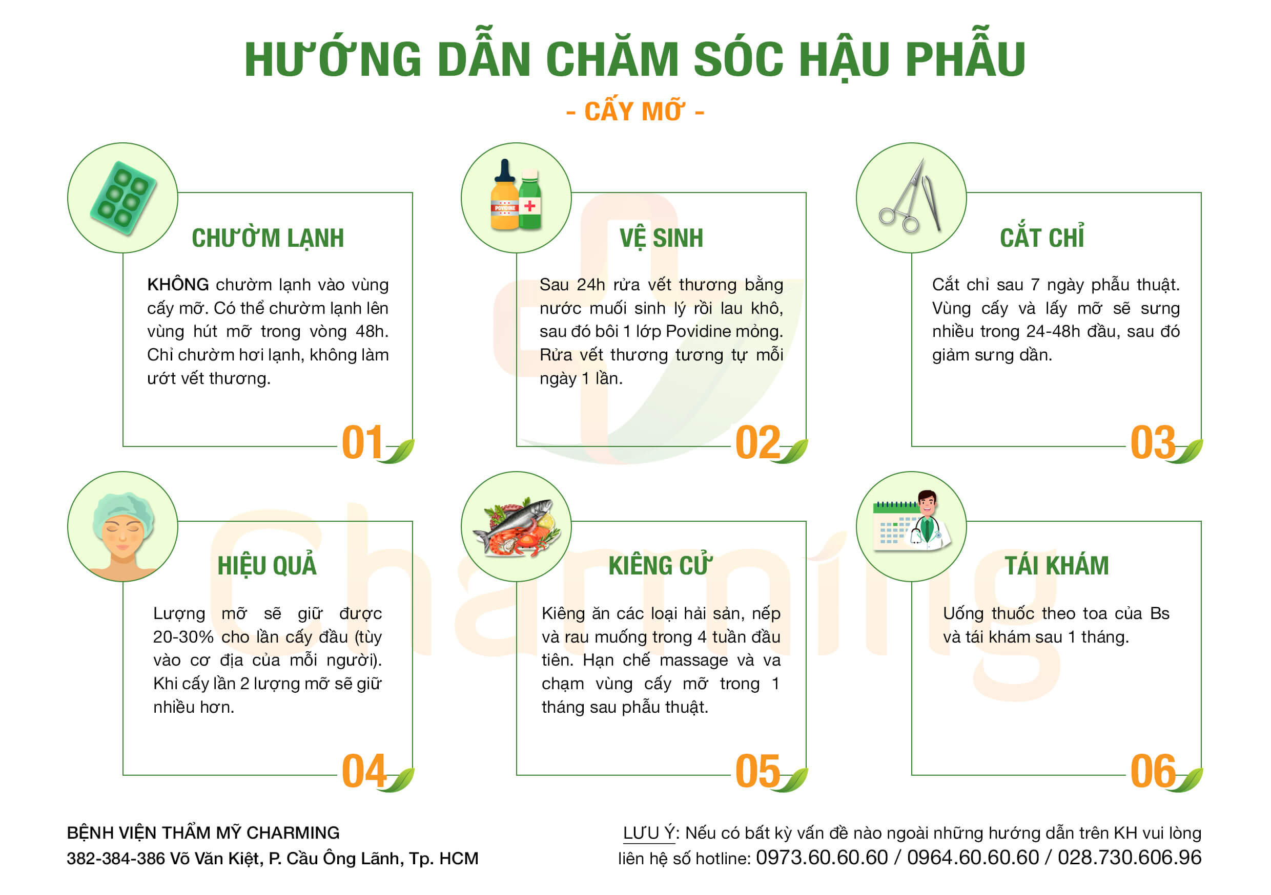 Hậu phẫu cấy mỡ