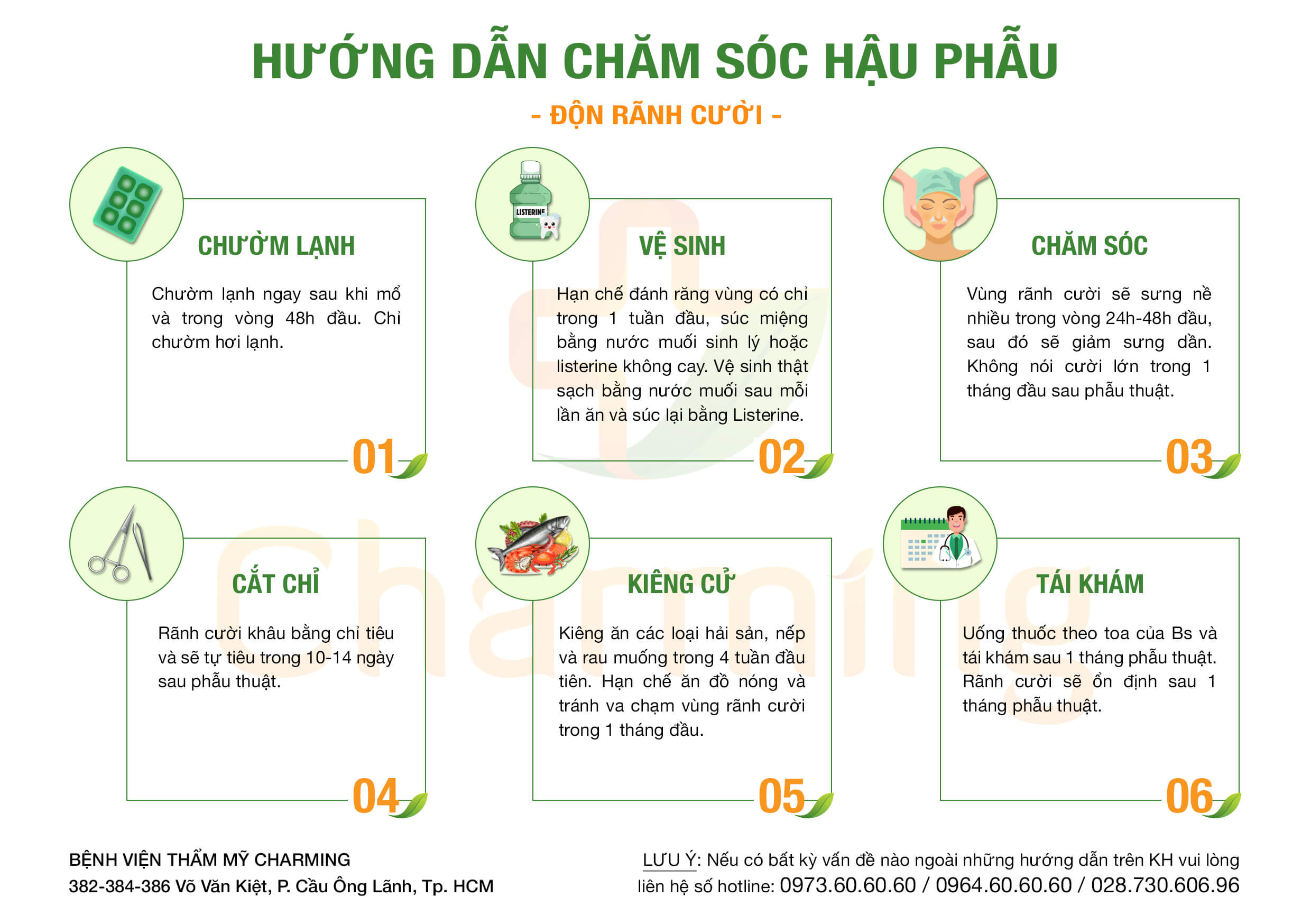 Hậu phẫu độn rãnh cười