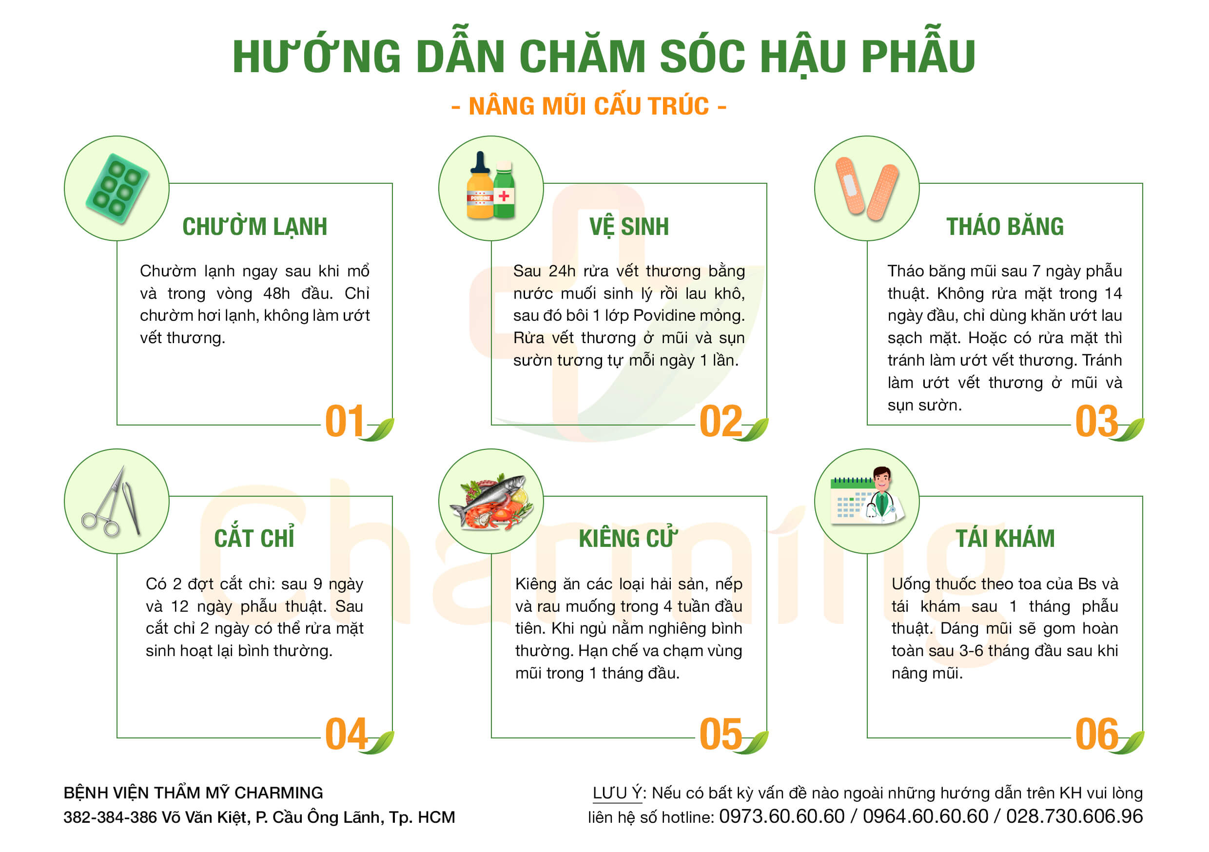 Hậu phẫu nâng mũi cấu trúc